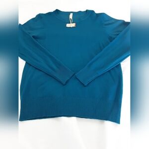 Stylish Teal Crew Neck Sweater